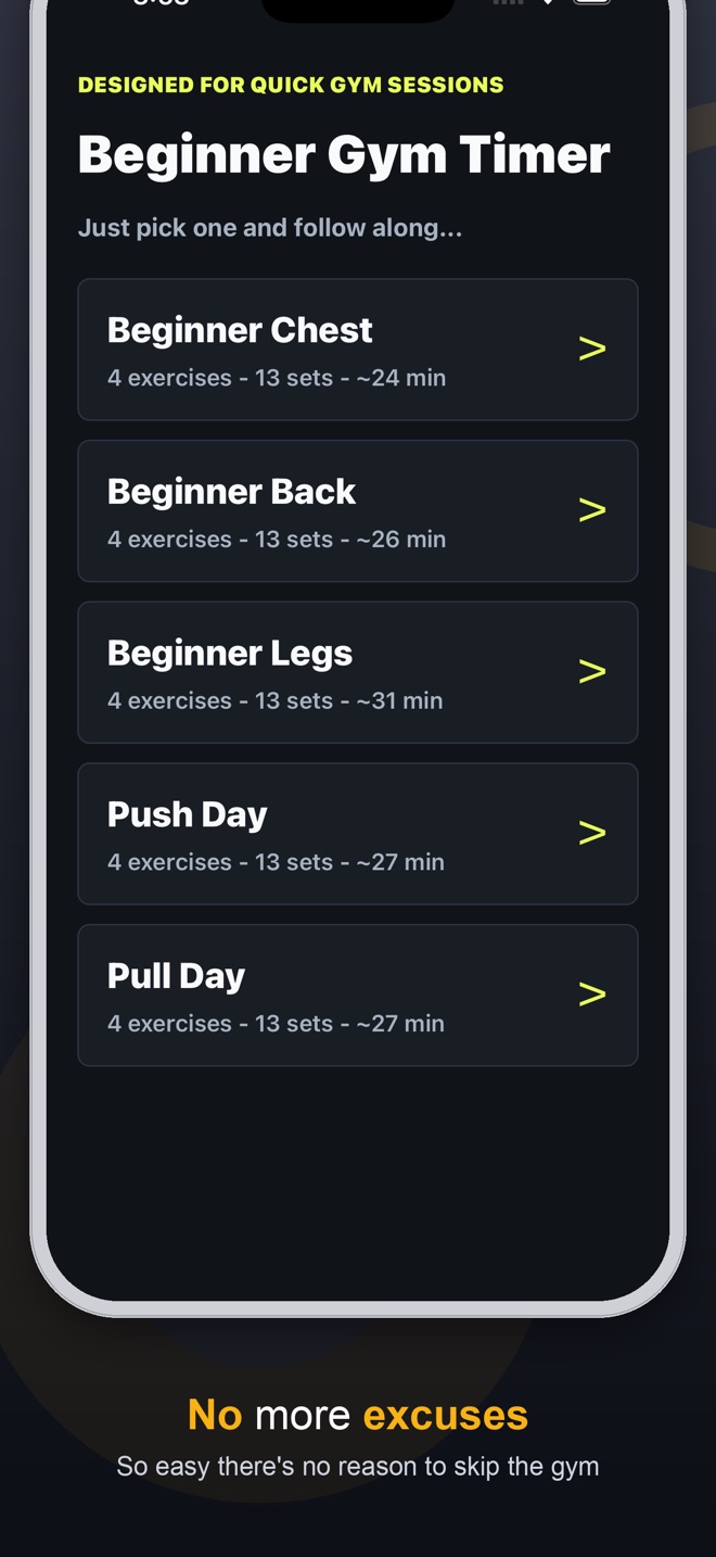 No excuses — just open and train