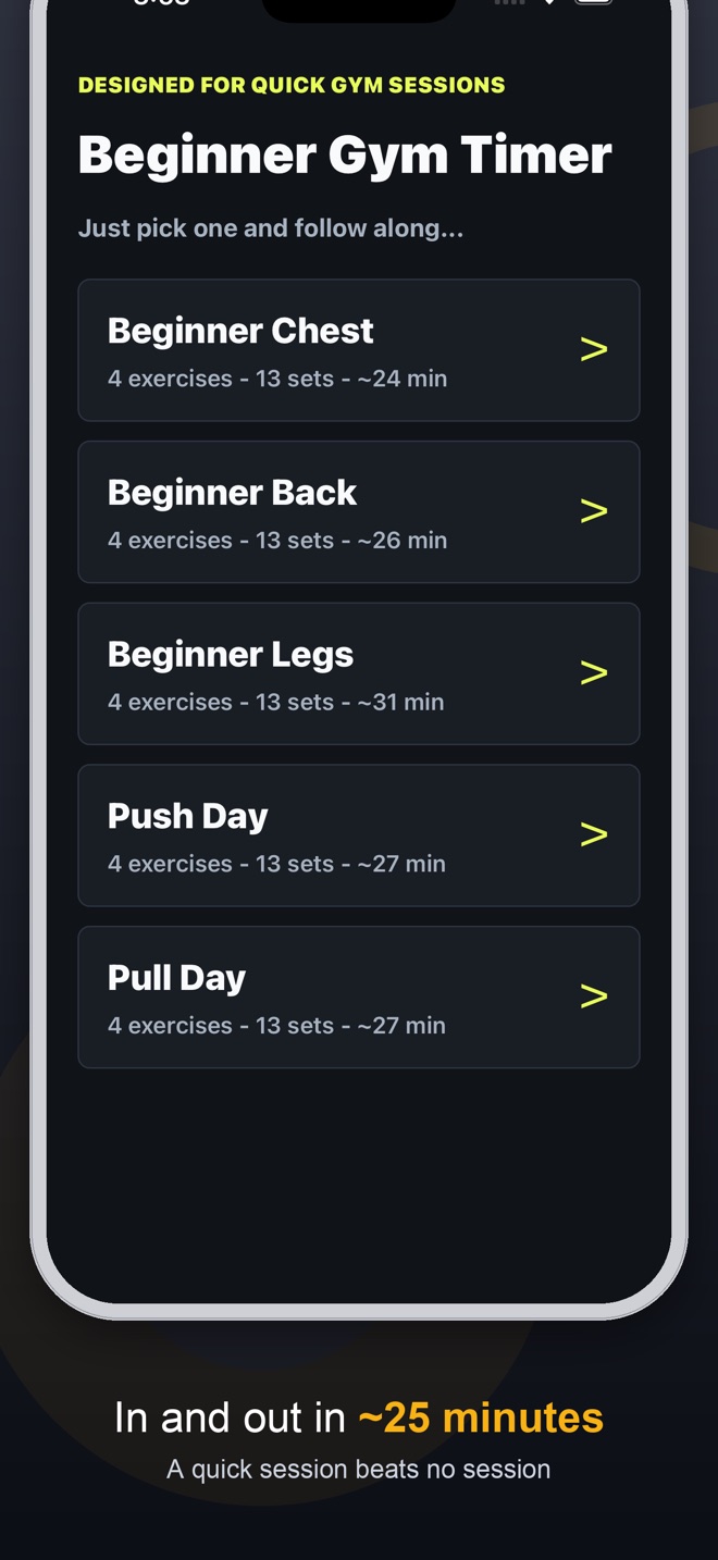 Quick to start a session